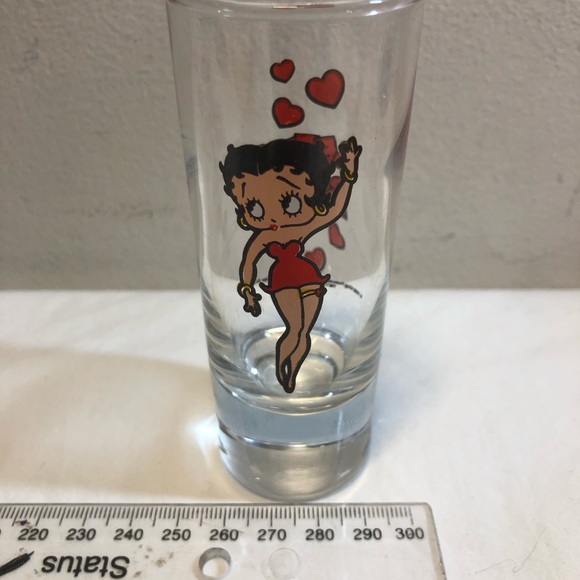 Vintage 1998 Betty Boop Long Shot glass, 2-1/2 oz - Picture 5 of 8